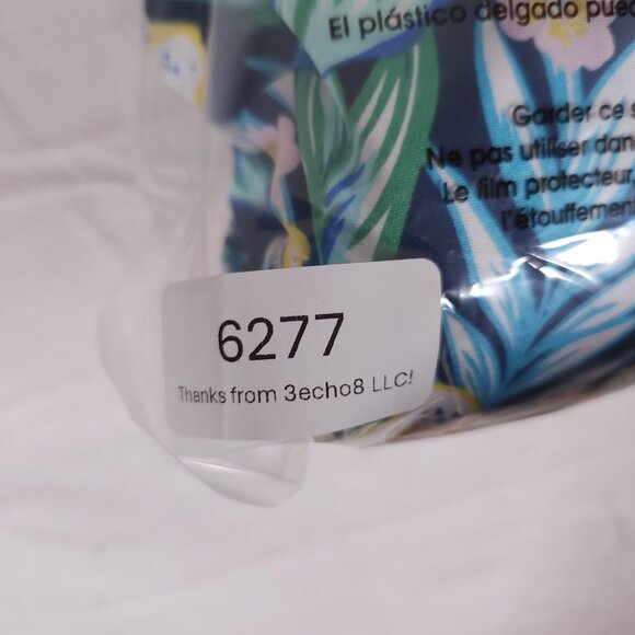 Stella Parker Tropical Floral Dress Womens Large Zip Colorful Athleisure FLAWS - Picture 15 of 15